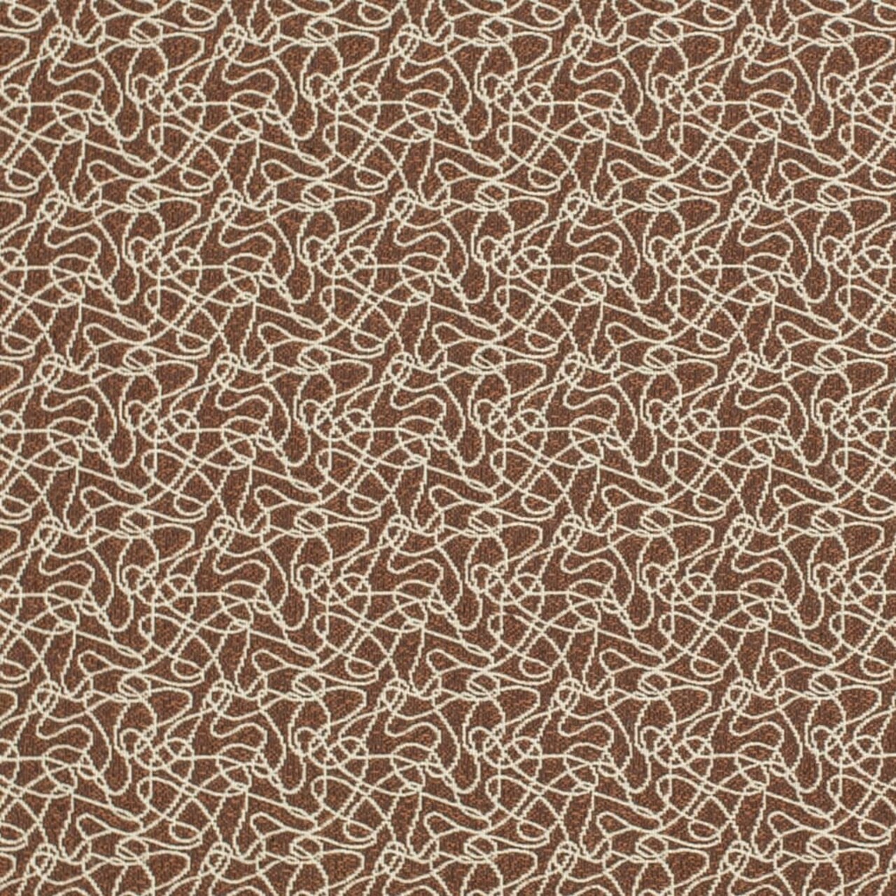 Hickory - Brown Abstract Geometric Upholstery Fabric 54 Inches"